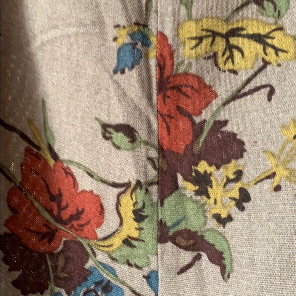 CAbi brown floral skirt